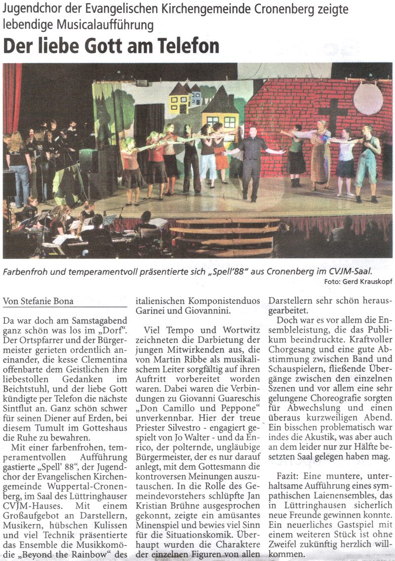 Lüttringhauser Anzeiger 18.02.2009